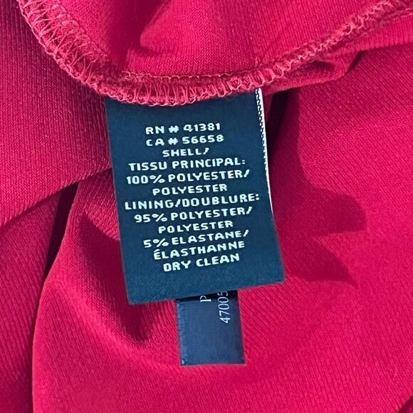 Lauren by Ralph Lauren Red Gown with Gathered Back Size 10 - Picture 6 of 8